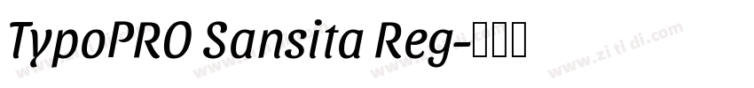 TypoPRO Sansita Reg字体转换